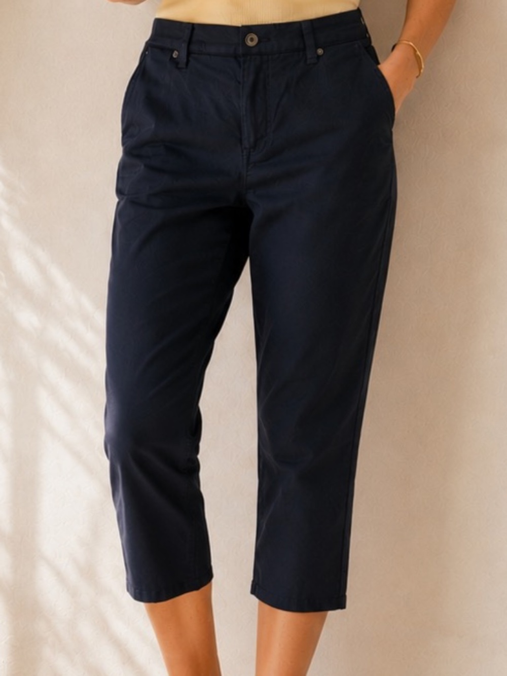 Talbots’s Coastal Grandma Casual Chic Crop Slimming Jeans, Size 12